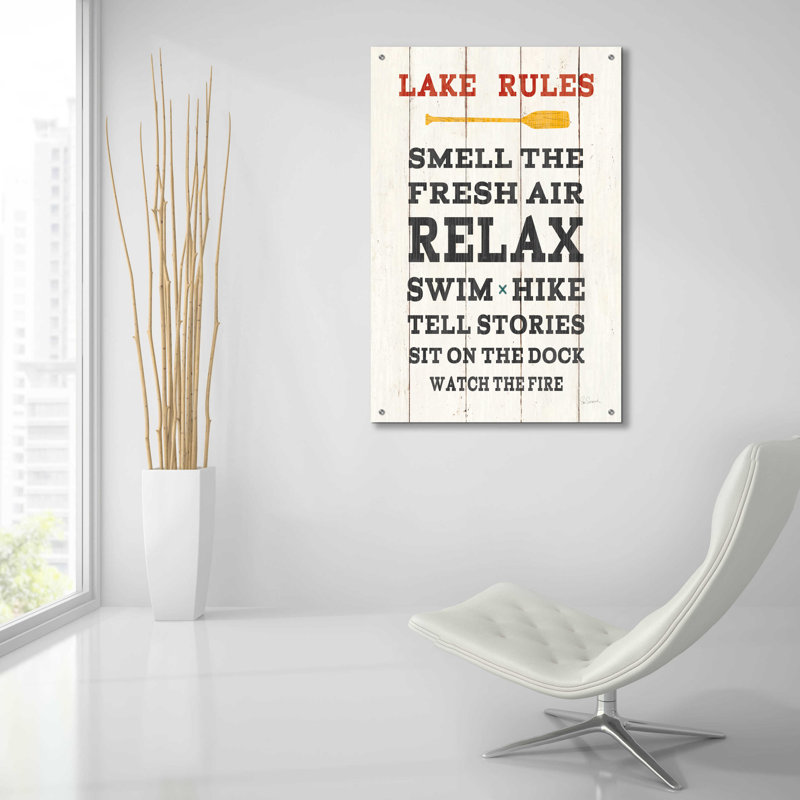«Cabin Life VI Neutral» par Sue Schlabach, art mural en verre acrylique, H 36 po x l 24 po x P 0,2 po