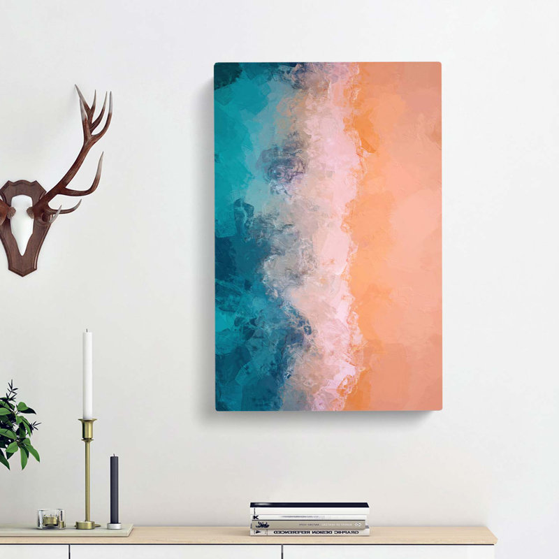 Beach Divide - Wrapped Canvas Painting, 60cm H x 40cm W x 3cm D