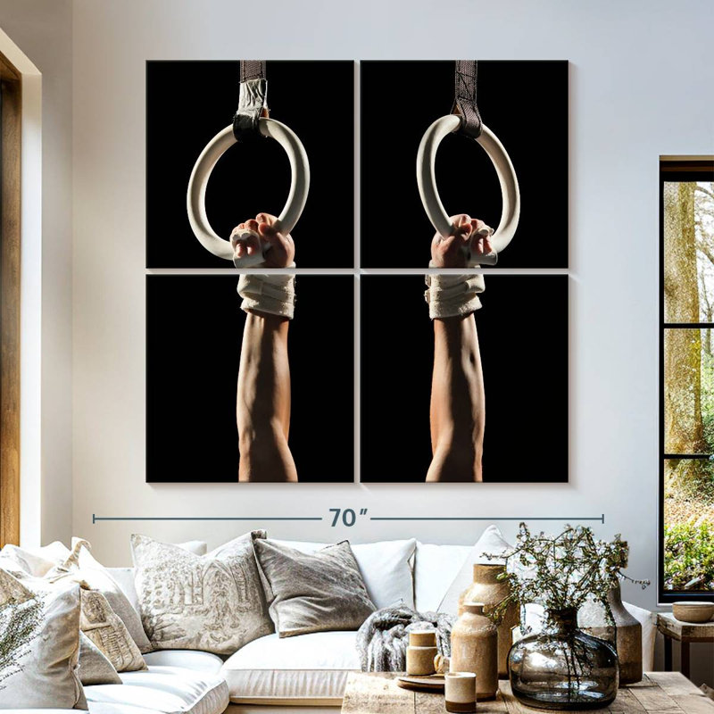 Anneaux de gymnastique Sireci, H 57 po x l 57 po