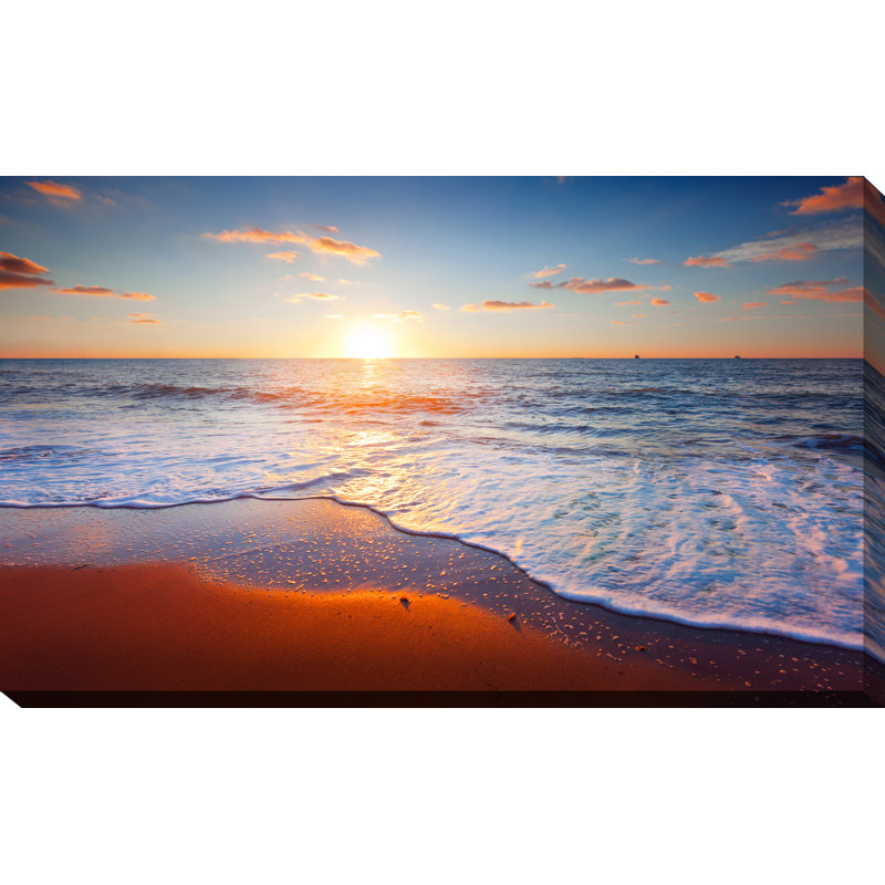 « coucher de soleil splendor iv », reproduction de photo sur toile tendue, H 36 po x l 60 po x P 1,5 po