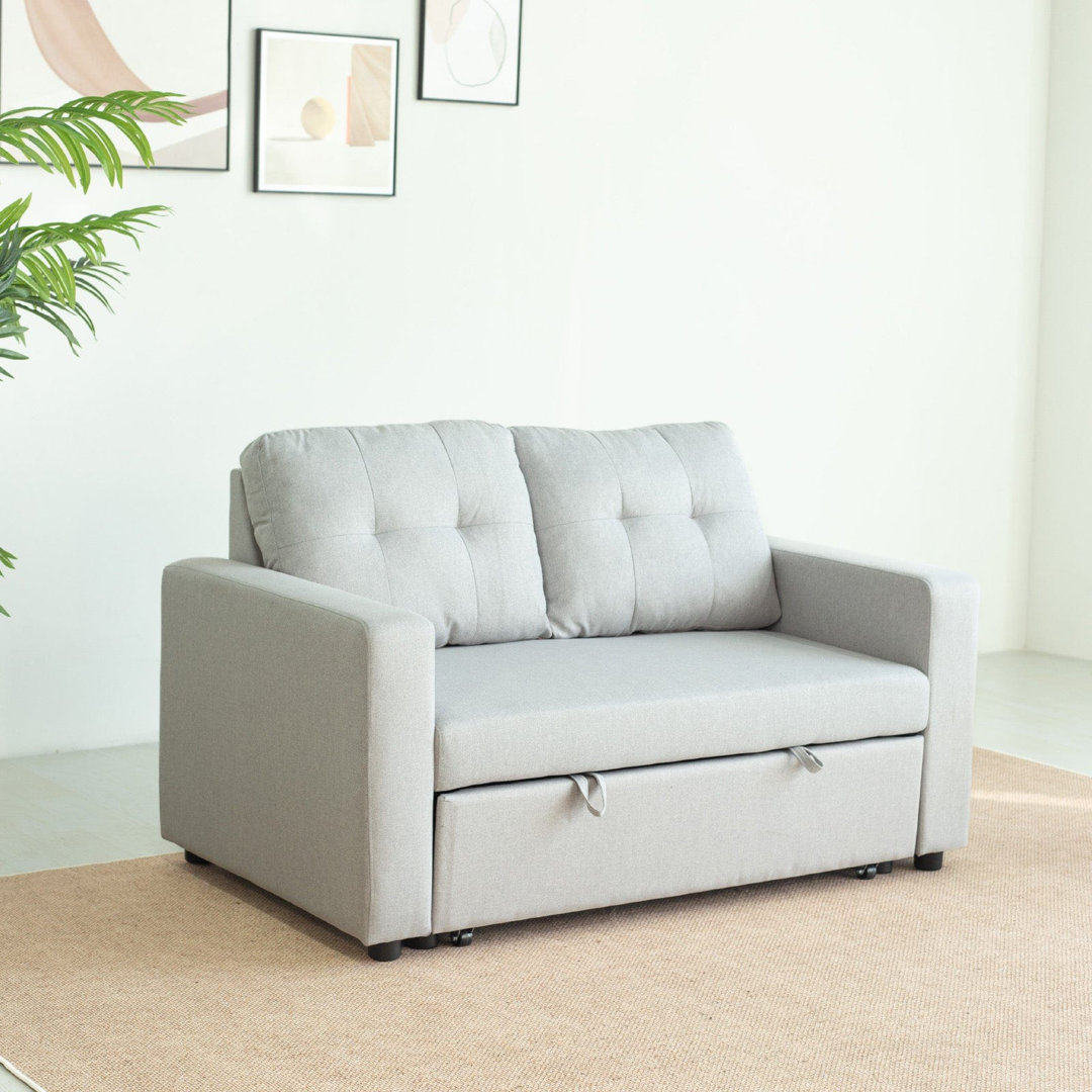 Linen Sofa Bed - 2 Seater