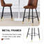 Tabouret de bar en suède