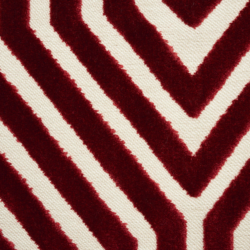 Tissu en velours Vanderbilt, Grenat