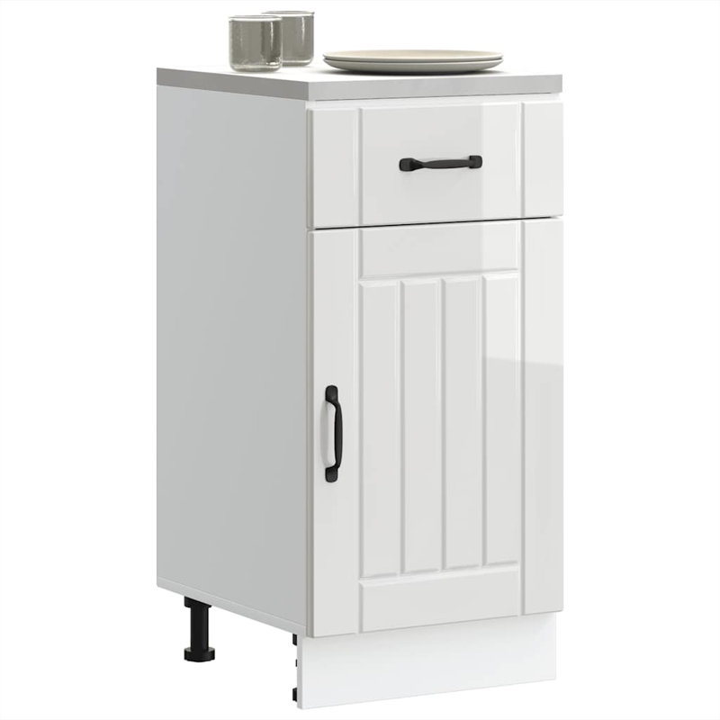 Oronogo Standard Base Cabinet, High Gloss White