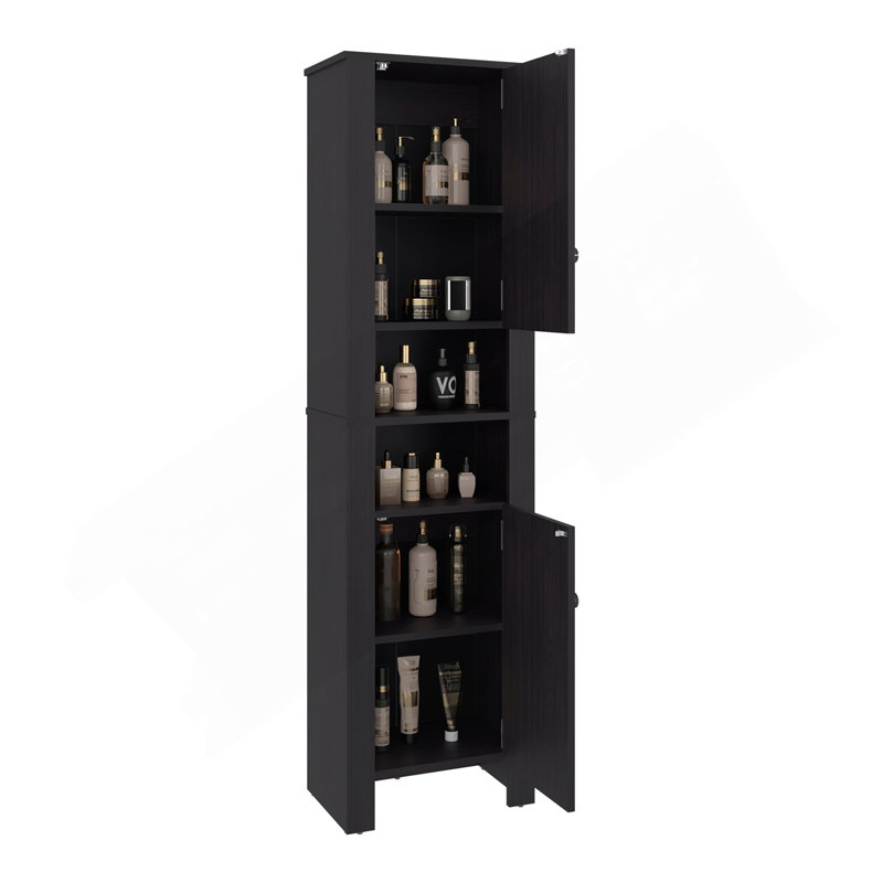 Armoire de salle de bain avec rangement auxiliaire moderne, rangement compact pour salle de bain
