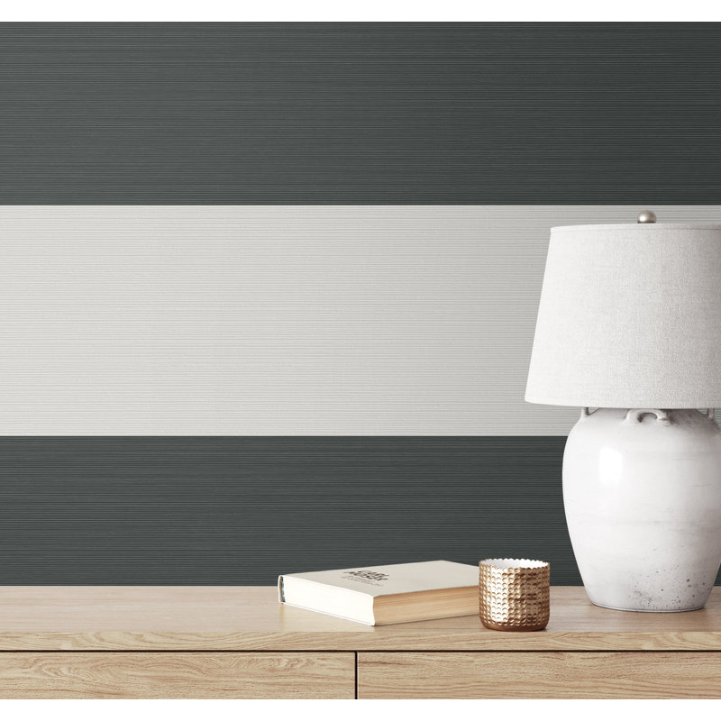 Rouleau de papier peint L 27 pi x l 27 po Arisleidy, Gris foncé