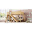 Lits modernes avec rangement, lit superposé en bois MDF pour enfants