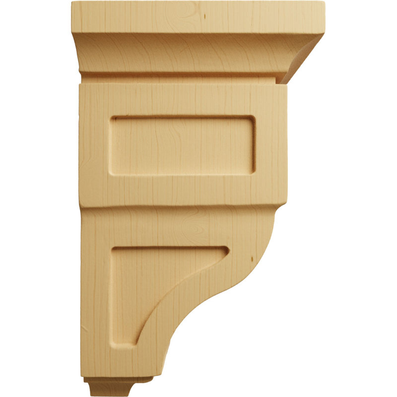 Corbeau de bois Reyes, Aulne, H 6 po x l 3,5 po x P 3,75 po