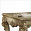 Patine dorée Table basse Bone Scrolled Leg, polyvalente et compacte pour le salon