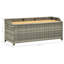 Colberta Solid Wood/Wicker Outdoor Bench