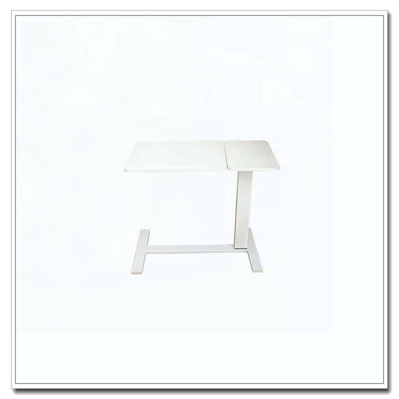 Table de chevet inclinable et mobile, Blanc