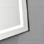 Miroir de salle de bain 96 x 48 pouces à DEL avec cadre en aluminium (miroir inclus seulement)-122278569-122873546
