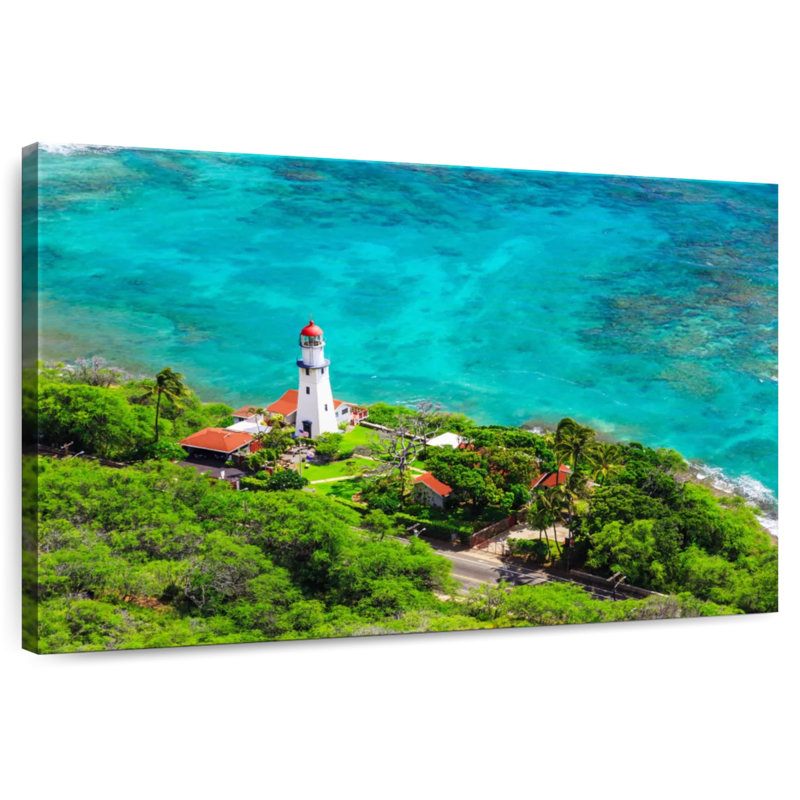 Aletra Diamond Head Lighthouse, 24" H x 36" W