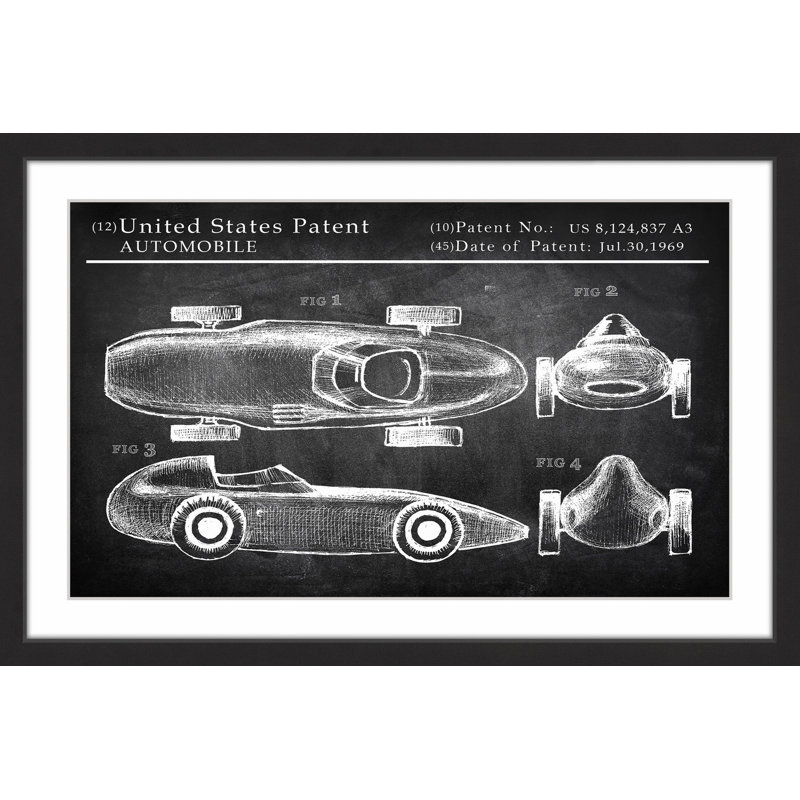 « mercedes-benz racing car 1939 », reproduction d’art encadrée, H 30 po x l 45 po x P 1,5 po