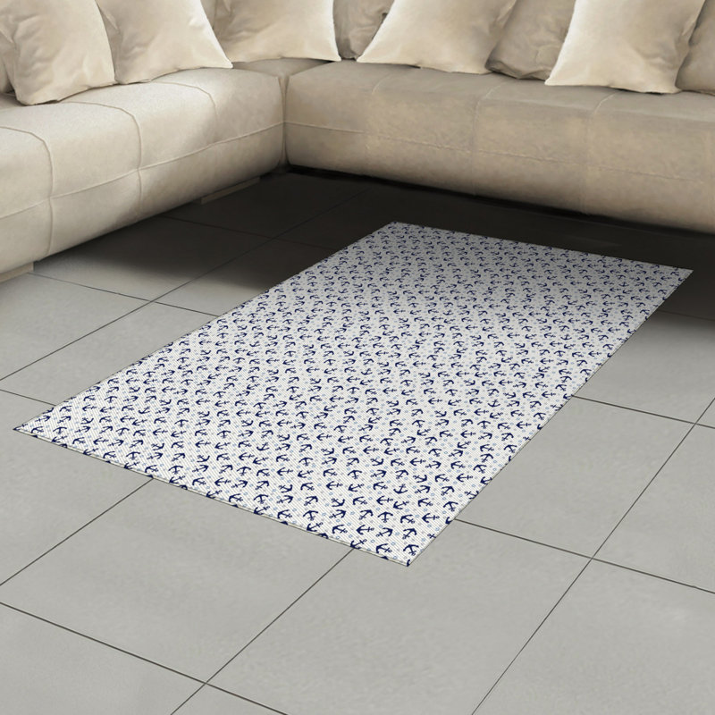 Tapis décoratif en fibres à haute densité Anchor, Rectangle— 4 pi x 5 pi 8 po