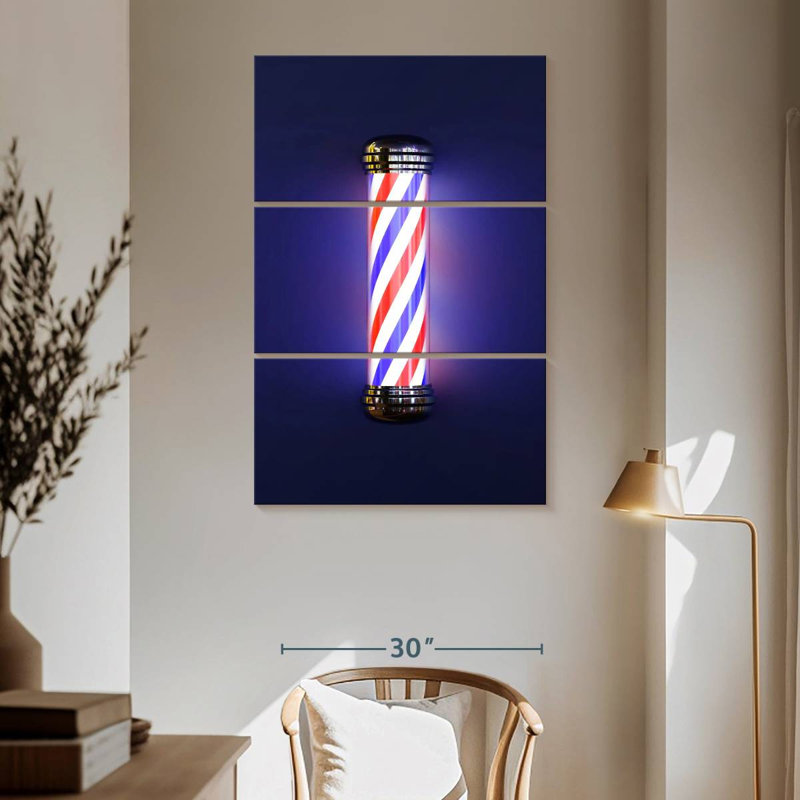 Shuttleworth Hair Barber Pole, 65" H x 42" W