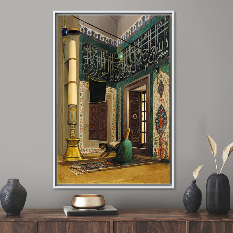 Print on Canvas, 20 cm H x 30 cm W, White Floater Framed