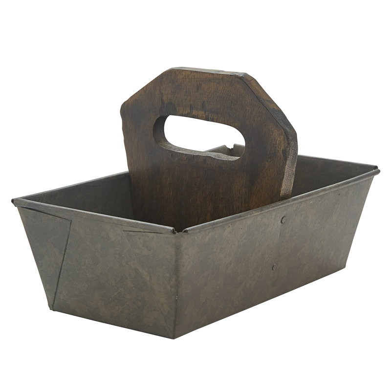 Metal Rectangle Flatware Caddy