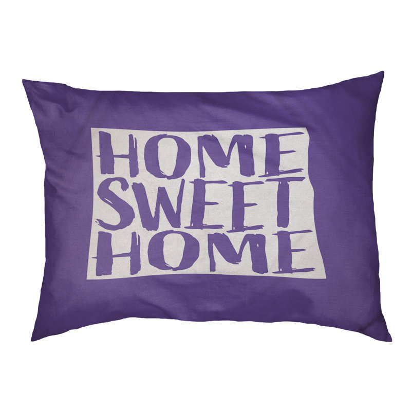 Coussin stylisé pour la maison North Dakota, Petit (L 18 po x l 28 po), Mauve
