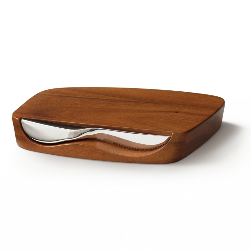 Nambe Blend Bar Board W/ Knife