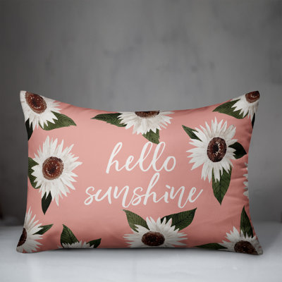 Floral Outdoor Reversible Throw Pillow