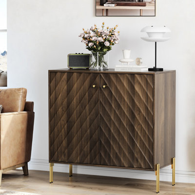 Buffet Mid-Century en noyer assorti pour le salon et le couloir