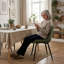 Comfortable Padded Dining Chairs with Back Easy Assembly Upholstered Side Chair, Accent Chairs for Kitchen, Dining Room-2002362649