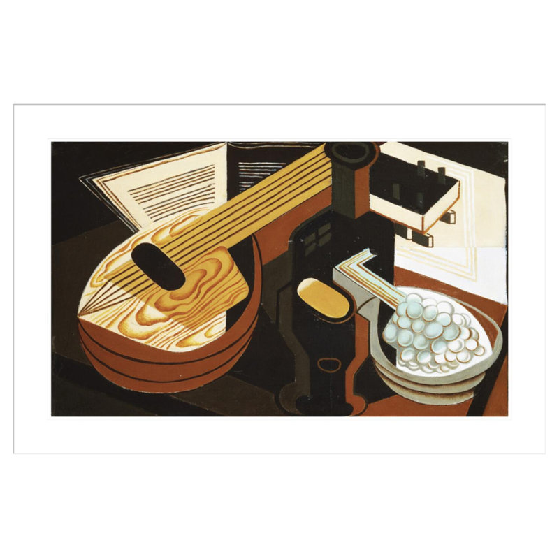 La mandoline par Juan Gris, H 27,96 po x l 41,5 po