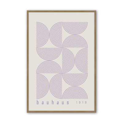 Mauve Bauhaus, affiche de composition I