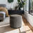 Taimani Zoe 22"W Oval Upholstered Accent Ottoman-107401245
