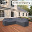 Kiona 106'' Wide L-Shaped Patio Sectional L- Shape Sofa Cover
