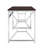 Office Workspace Desk Mdf/Chrome In Brown