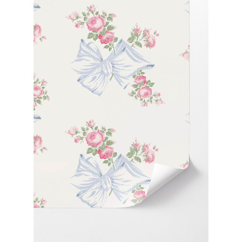 Papier peint adhésif Rosa Beaux, Bleu