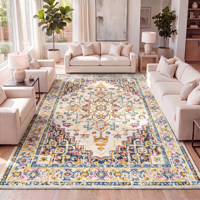 Tapis beige / ivoire Brooklyn, Rectangle 3 pi x 5 pi