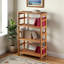 Bibliothèque à 3 sections Morrison Honey Finish pour bureau à domicile, H 41,72 po x l 25,72 po x P 11,74 po