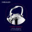Circulon Stainless Steel Whistling Teakettle with Flip-Up Spout, 2.3-Quart