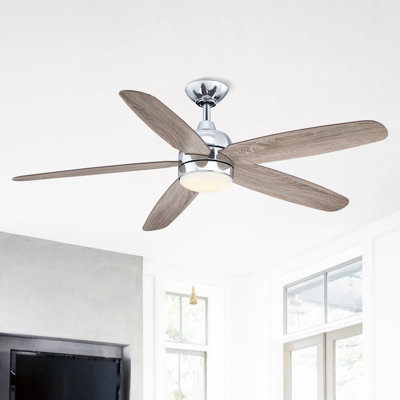 Wallford 52'' Propeller Ceiling Fan with LED Lights and Remote Control