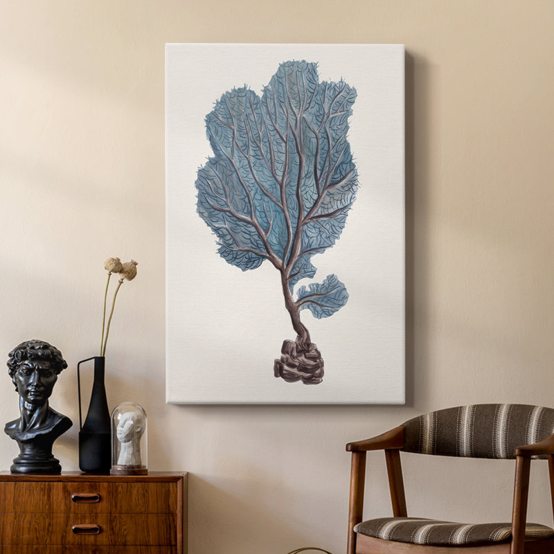 Indigo Reef IV - galerie sur mesure, H 18 po x l 12 po