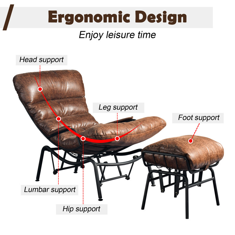 Chaises berçantes, Marron foncé