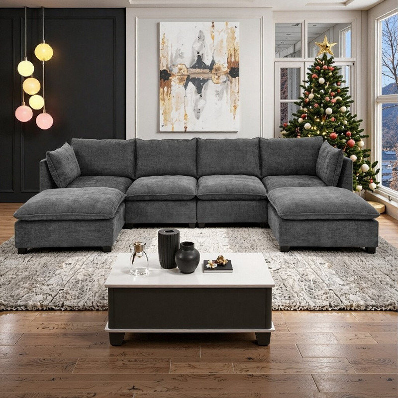 Canapé modulaire Comfy Cloud, Gris
