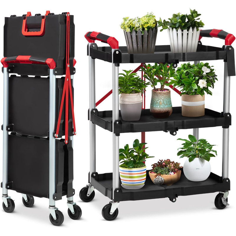83.5cm H x 58.25cm W Utility Cart with Wheels