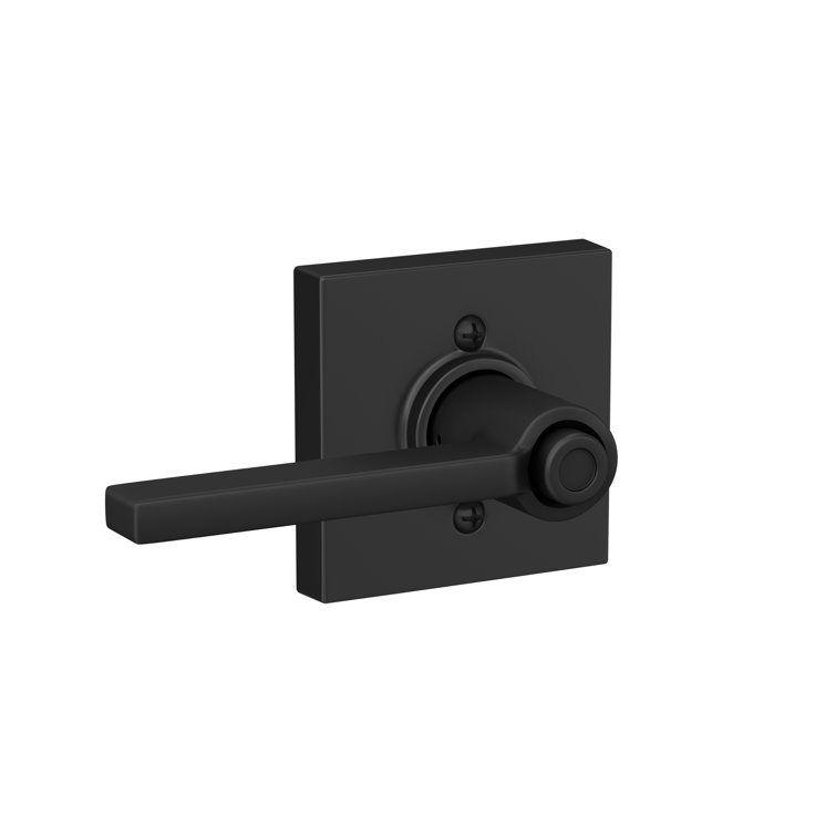 Latitude Lever with Collins Trim Bed and Bath Lock