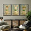 Art mural encadré, rétro, antique, classique pour chambre à coucher - 16 po x 24 po x 3 panneaux-315029885-315029887
