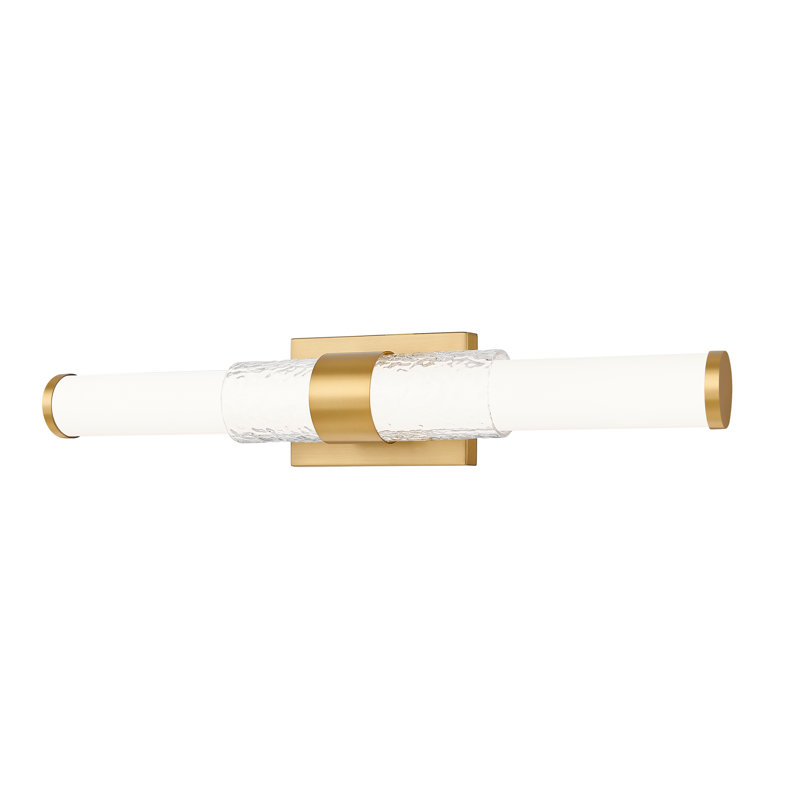 Meuble-lavabo 1 lumière Atchley, H 4,75 po x l 25 po x P 4 po, Doré