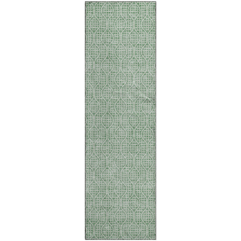Premium Machine Washable Prisco Sage Rug, Runner 2'3" x 7'6"