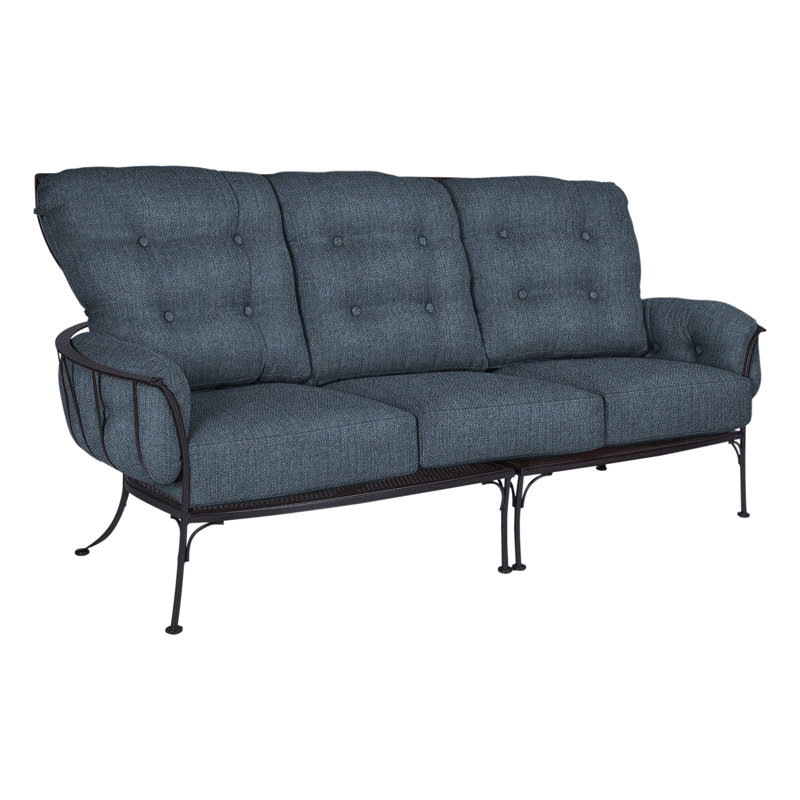 Monterra Outdoor 3 - Seat Patio Sofa, Graphite, Cast Lagoon
