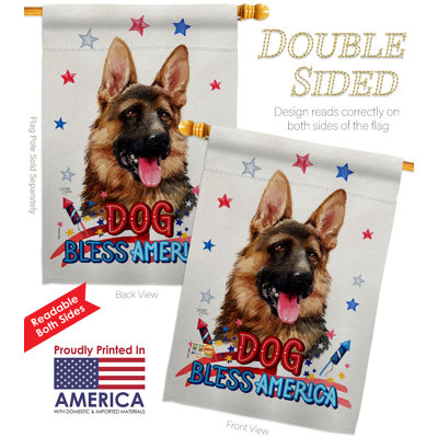 Double Sided 40'' H x 28'' W Polyester Animal House Flag