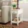 Bhairavi Transitional Wooden Rectangular End Table with Storage
