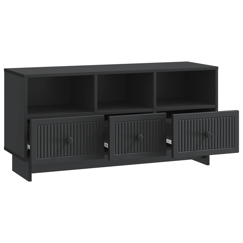 Unfinished TV Stand for TVs up to 43", Black