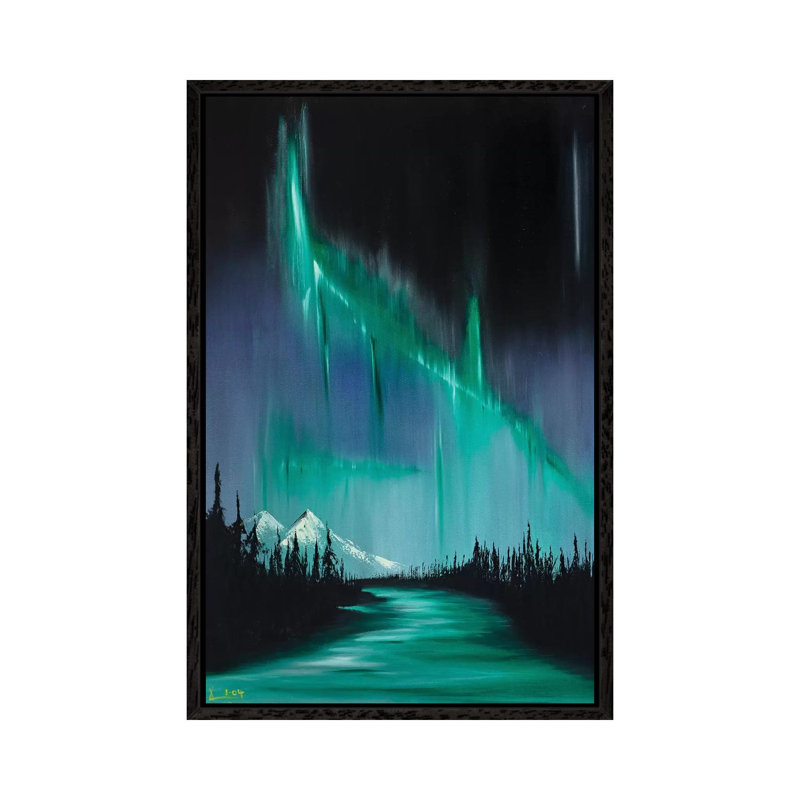 Collison I by Christian Klingeler - Print on Canvas, 101.6cm H x 20.32cm W x 3.81cm D, Black Framed Canvas